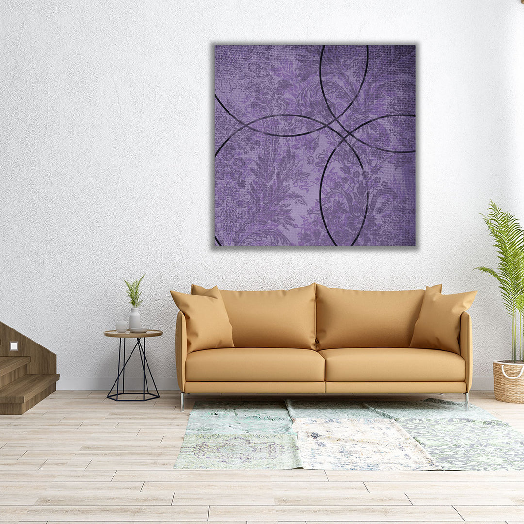 Vibrant Purple Square - Canvas Print Wall Art