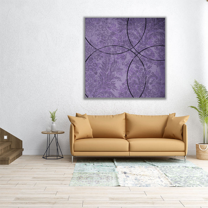 Vibrant Purple Square - Canvas Print Wall Art