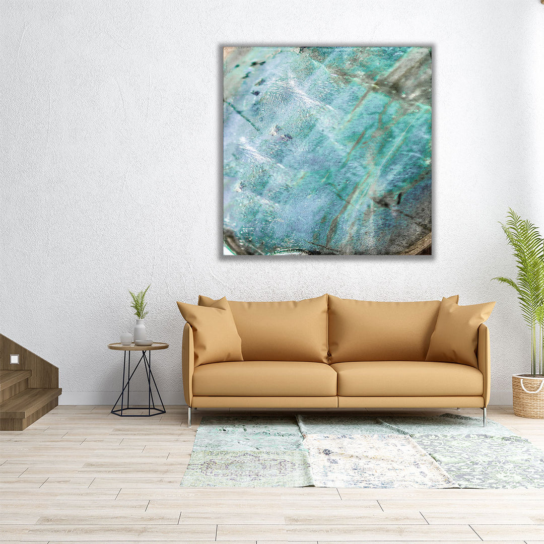 Teal Gem 1 - Canvas Print Wall Art