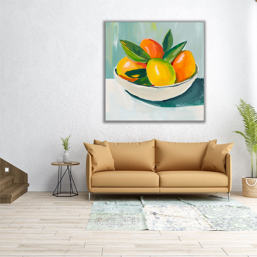large fruit art – striking kitchen centerpiece