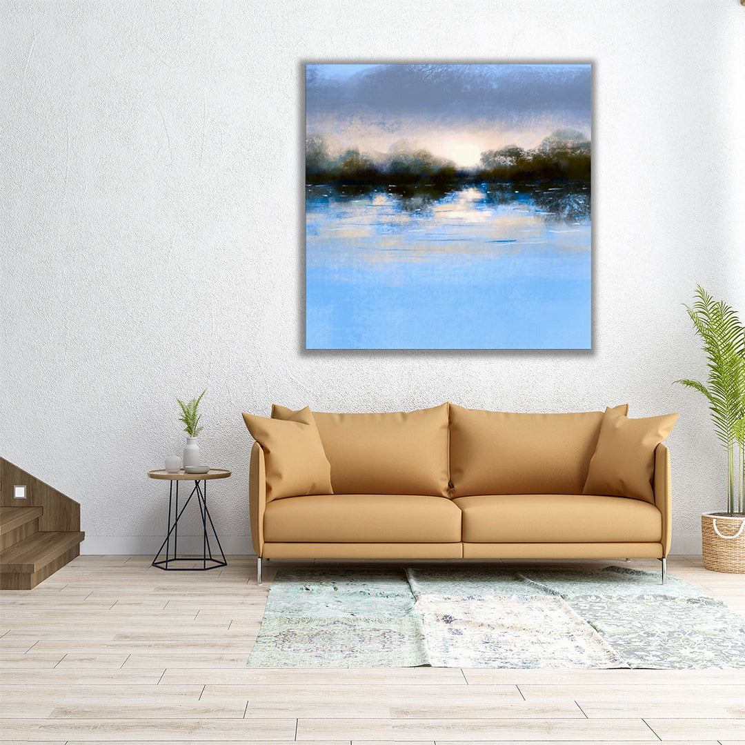 Wrapped canvas modern abstract landscape print