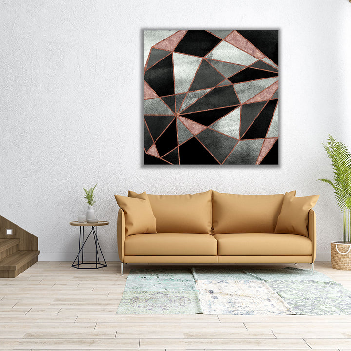 Square-shaped minimalist wall art design