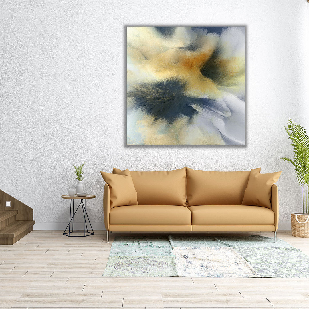 24x24 wrapped canvas neutral abstract art