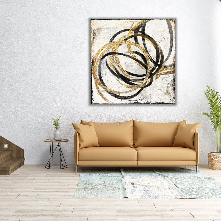 24x24 wrapped canvas abstract pattern design