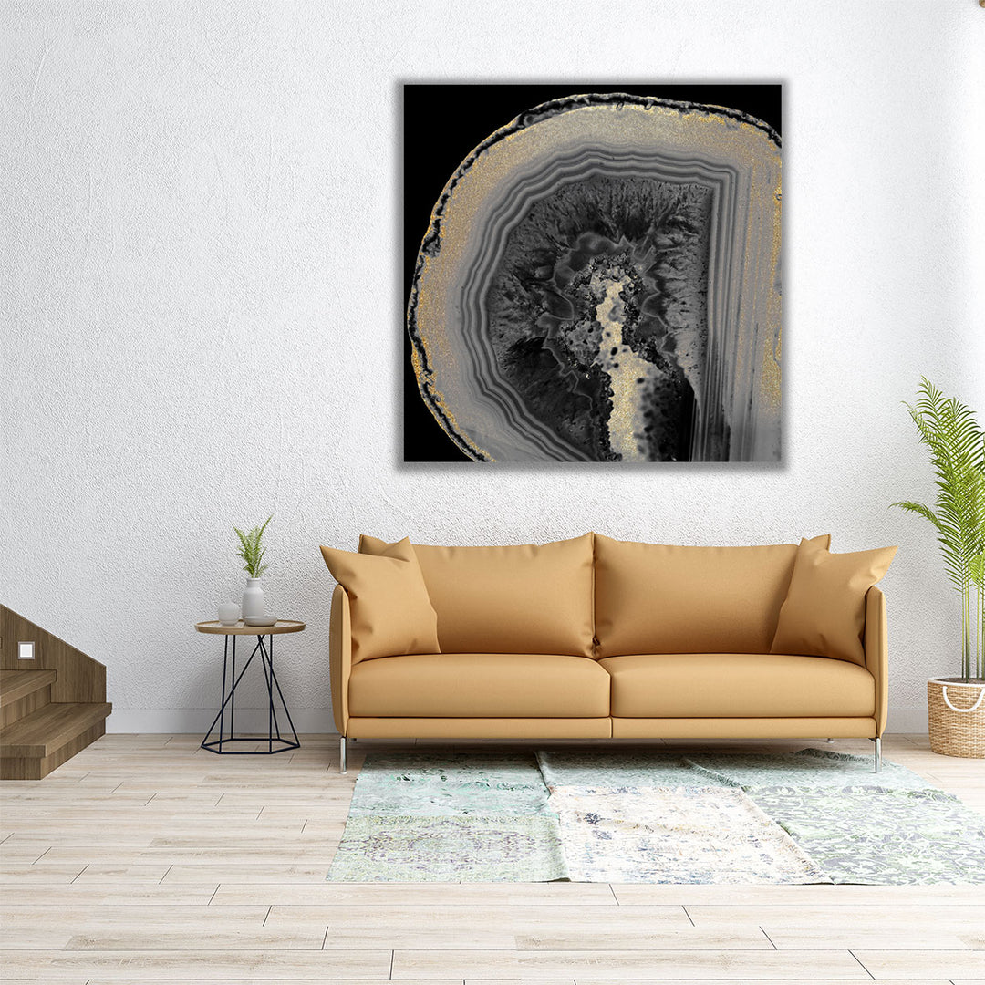24x24 hallway art gray and black tones