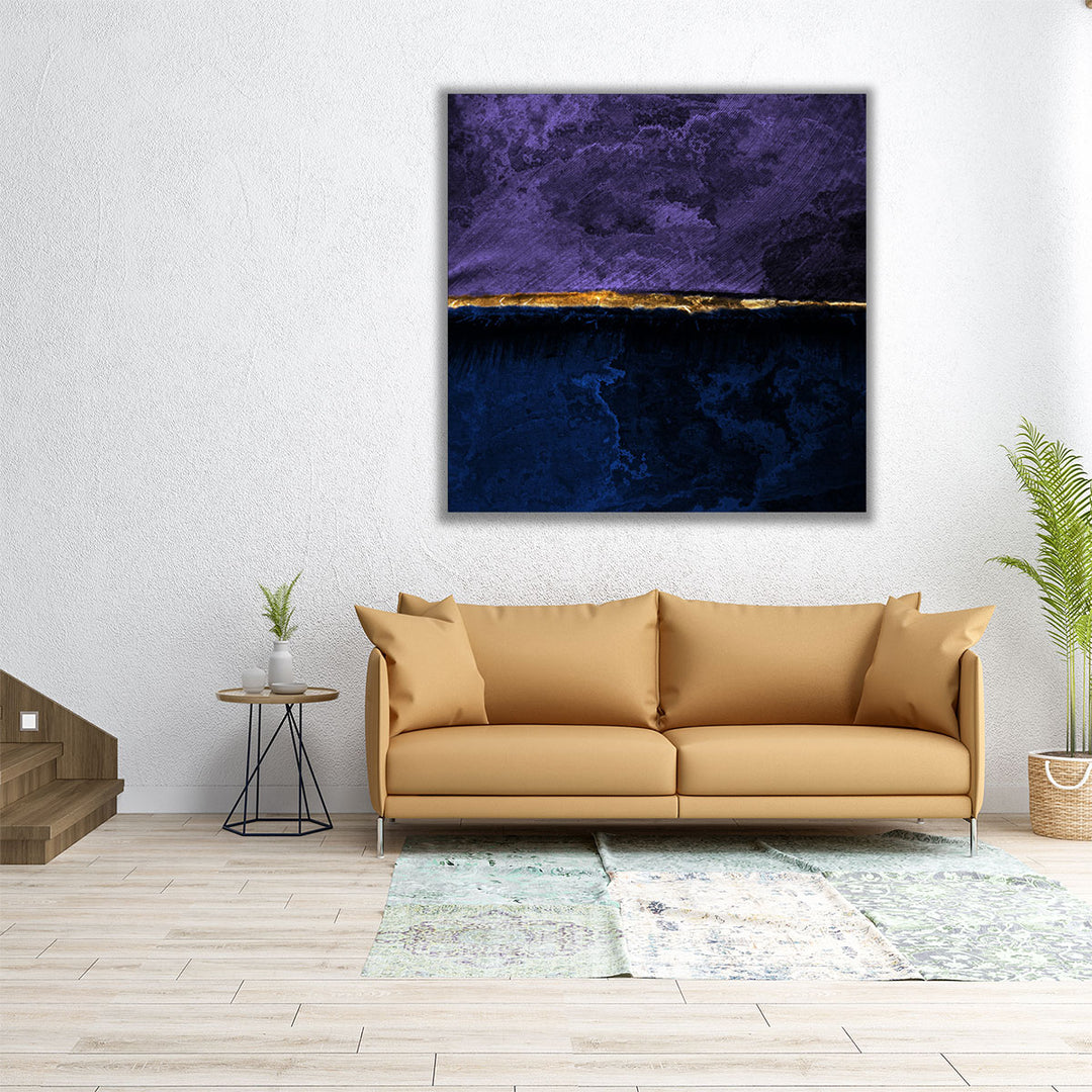 24x24 navy blue abstract wall art