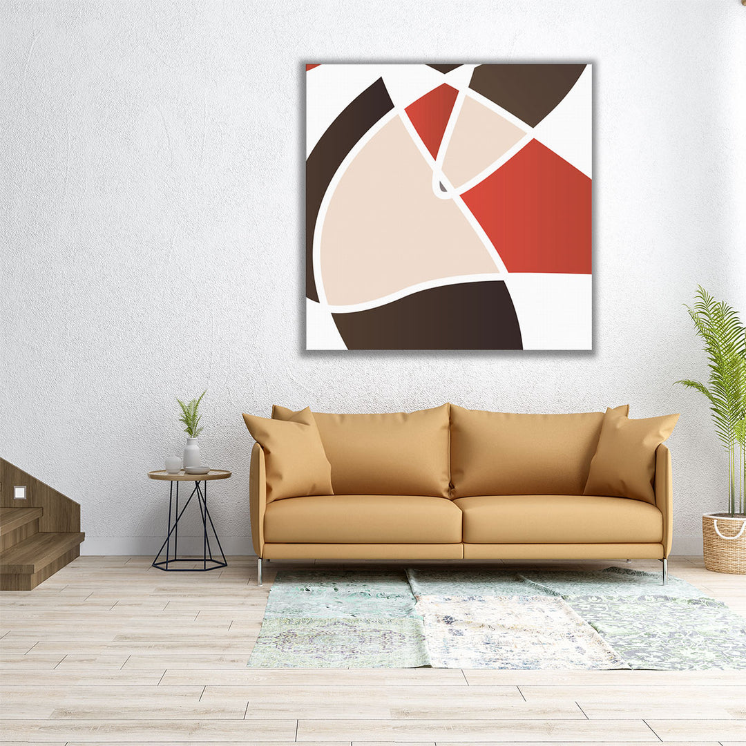 24x24 textured canvas modern living room decor