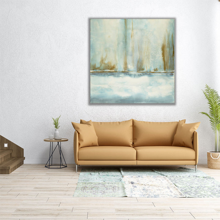 Square neutral canvas with minimal design