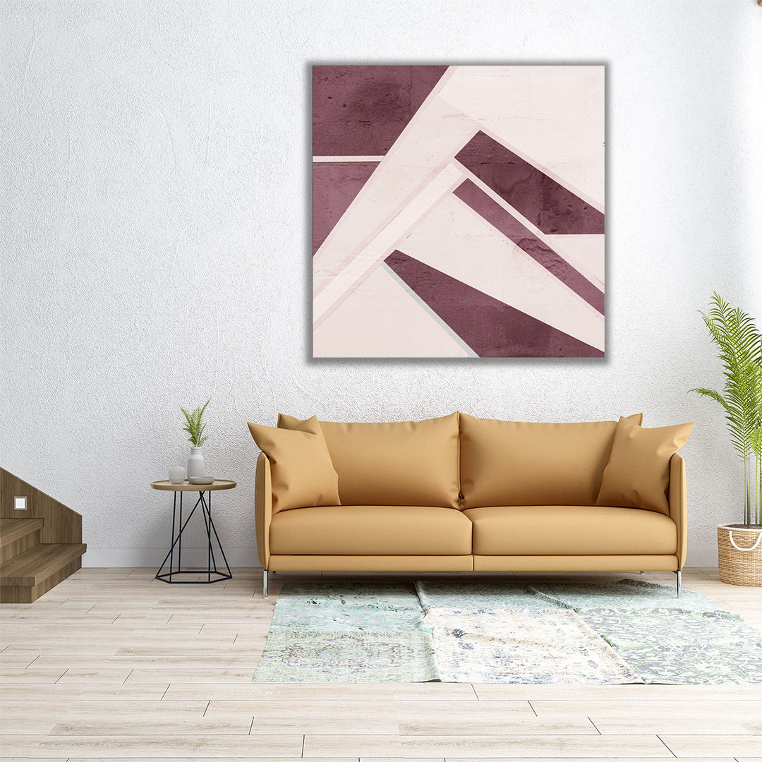 Plum Geo - Canvas Print Wall Art