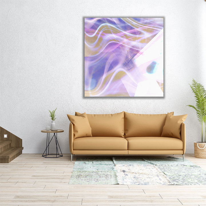 Wrapped canvas purple gradient artwork