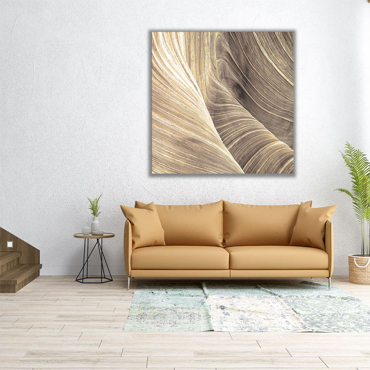 24x24 wrapped canvas abstract hallway art