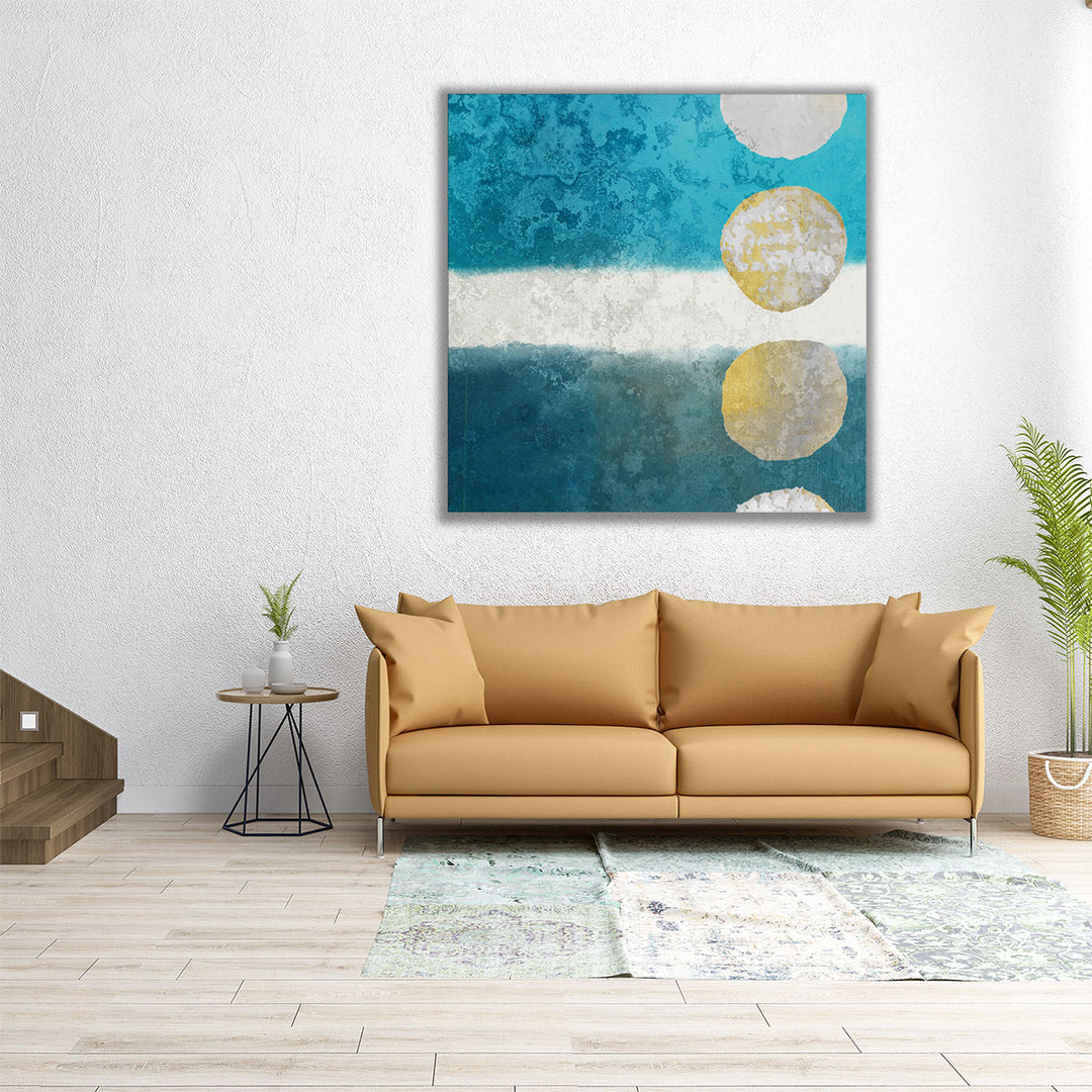 24x24 wrapped canvas geometric abstraction print