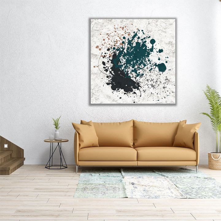 Splatter Square 1 - Canvas Print Wall Art