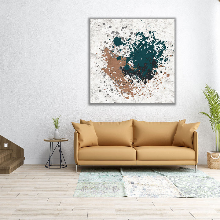 Splatter Square 2 - Canvas Print Wall Art