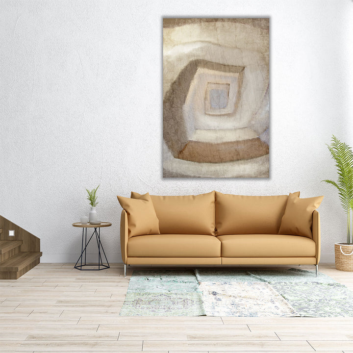 Vertical abstract stairway canvas print