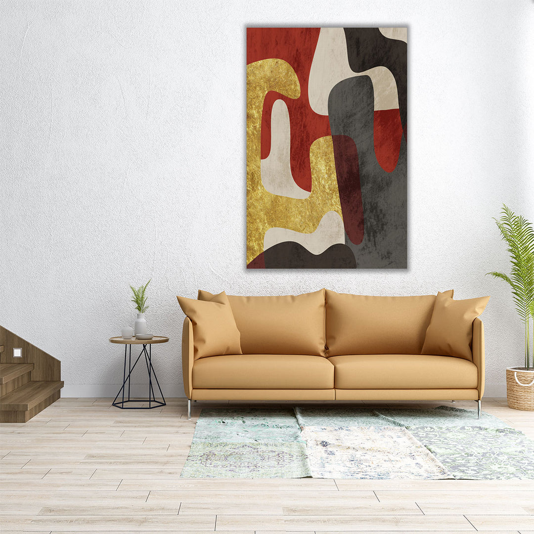 24x36 canvas art contemporary curve design