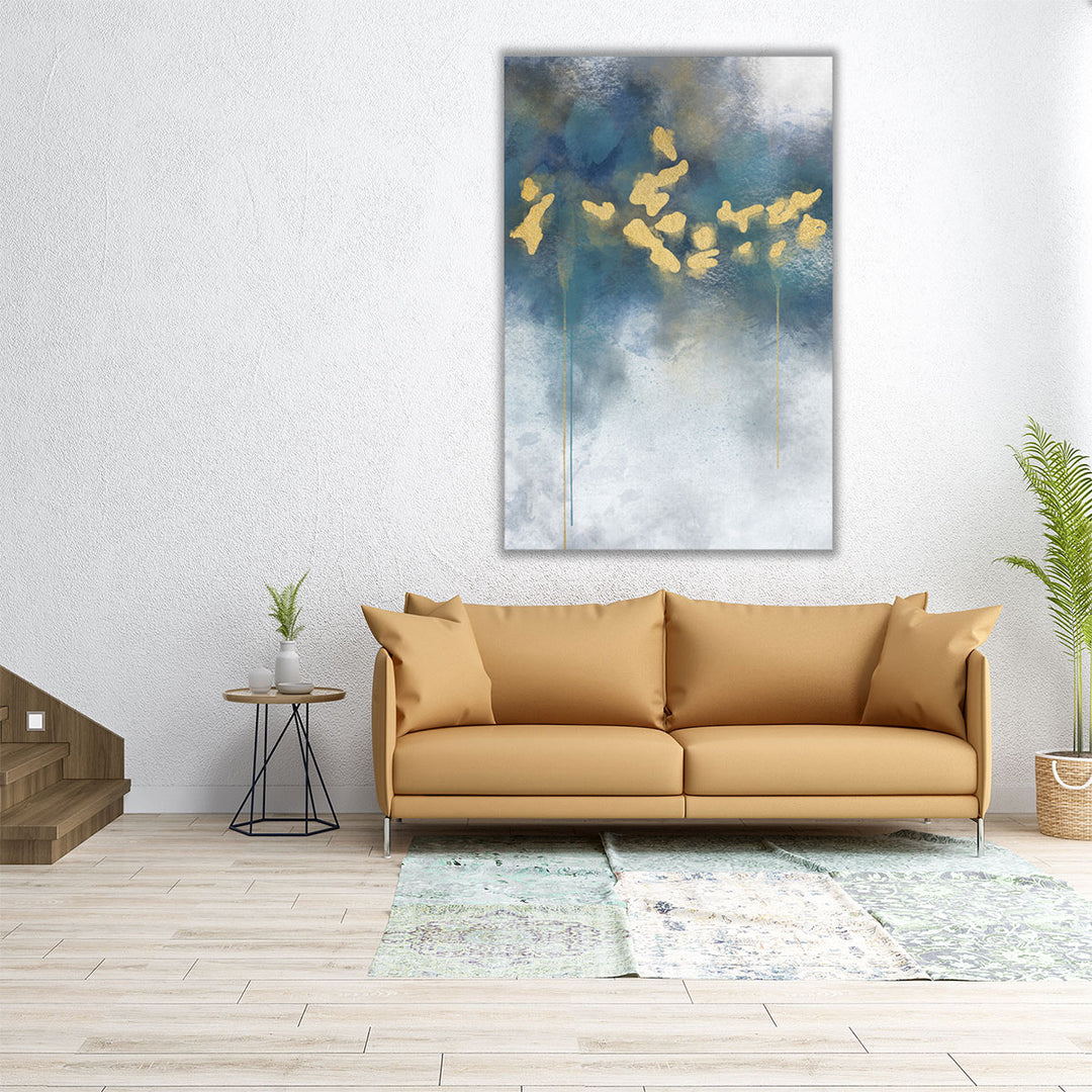 24x36 blue white modern canvas print