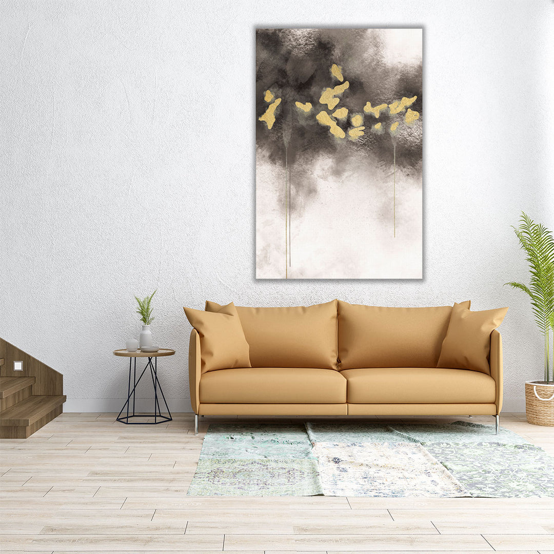 Entryway canvas wall art gray white patterns