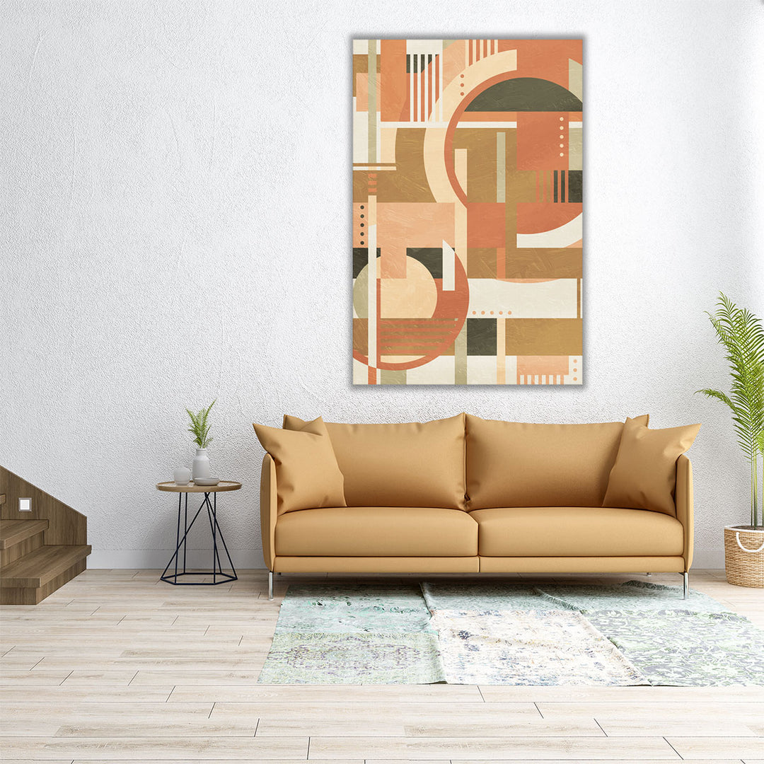 Geo Puzzle Boho Style - Canvas Print Wall Art