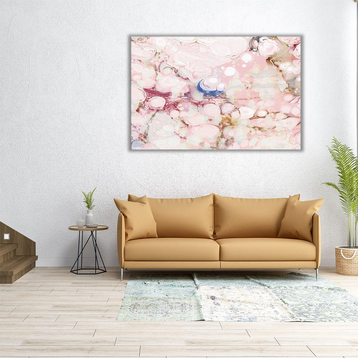 Rectangular blush geometric wall art