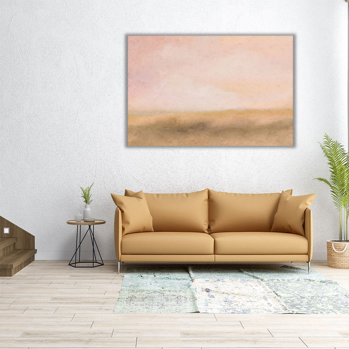 Neutral dusk wrapped canvas artwork