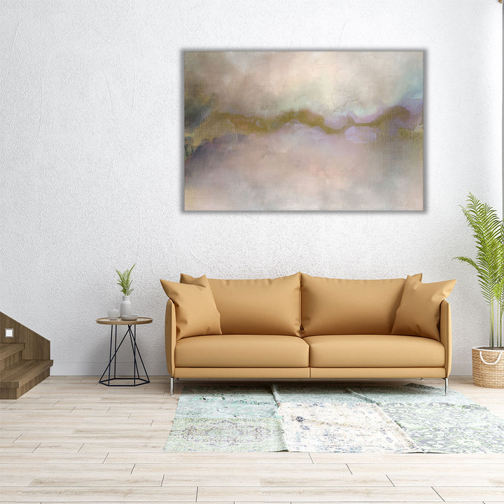 Horizontal minimalist abstract canvas