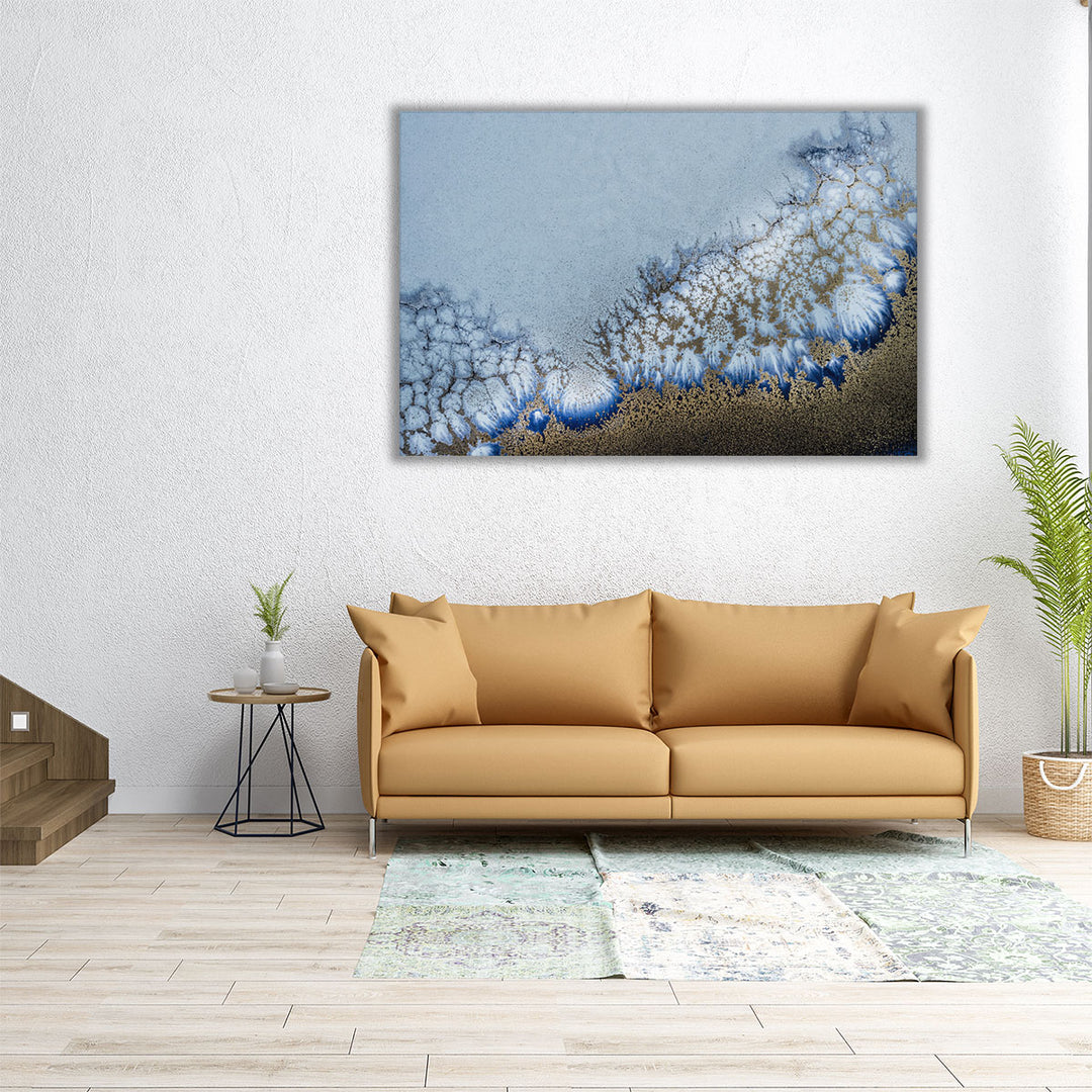 30x20 canvas coral marble accent design