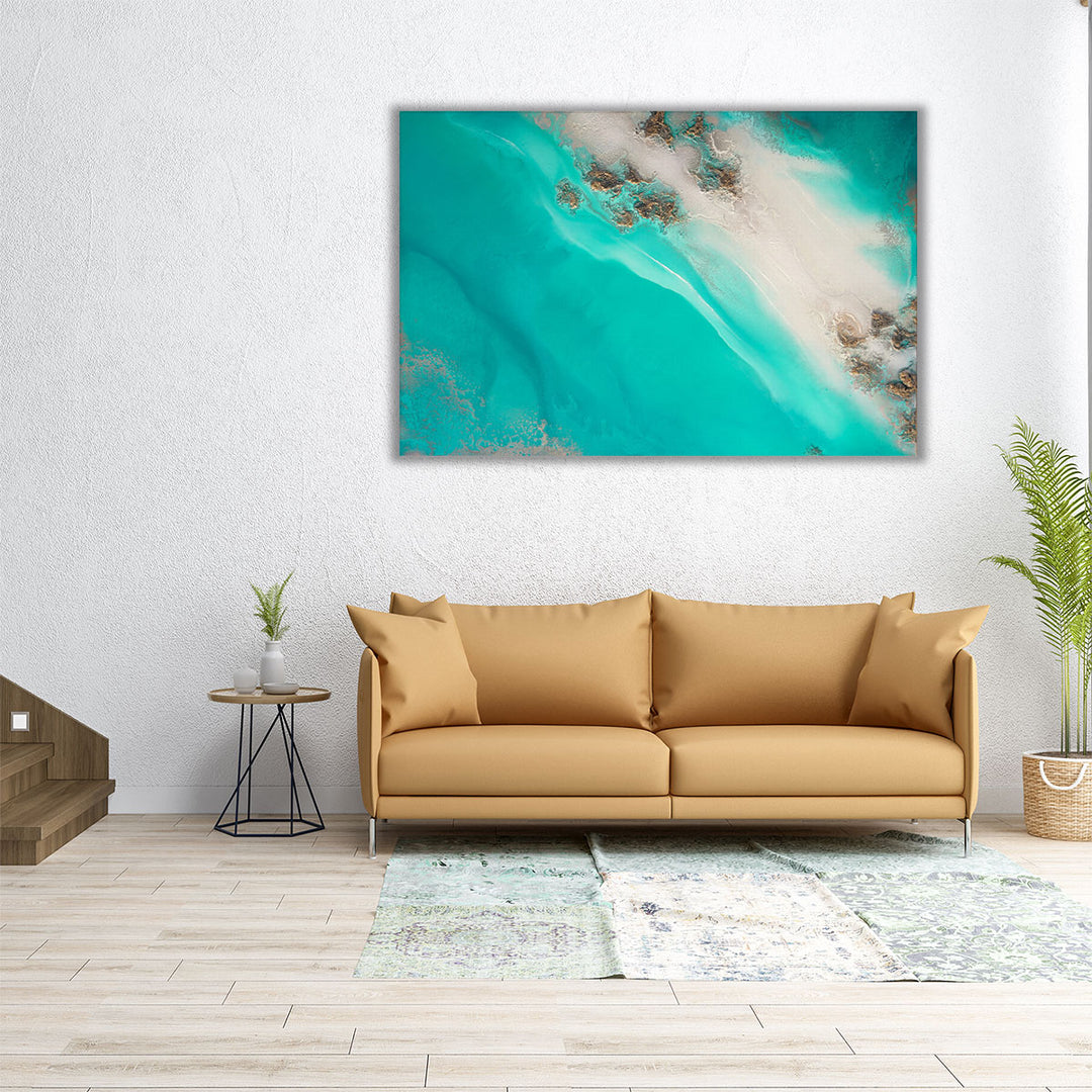 Rocky Shoreline - Canvas Print Wall Art