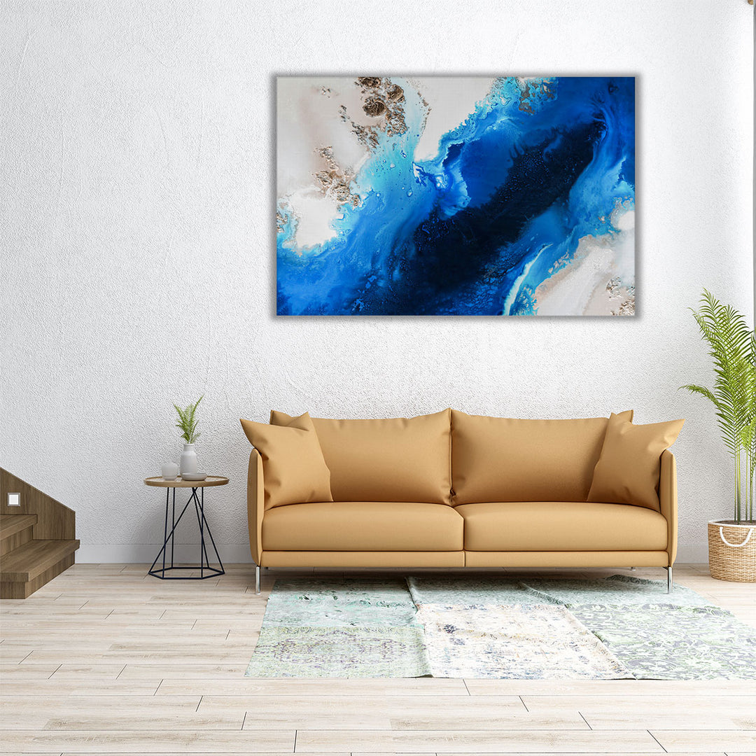 Sapphire Depths - Canvas Print Wall Art