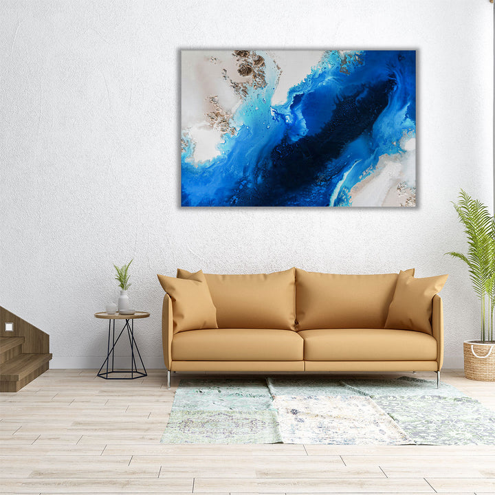 Sapphire Depths - Canvas Print Wall Art