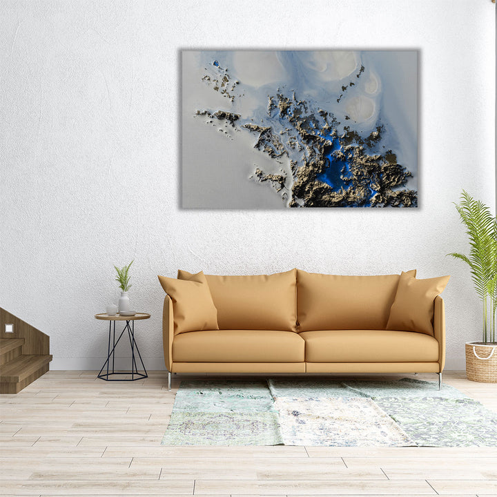 Waterfront Reflections - Canvas Print Wall Art