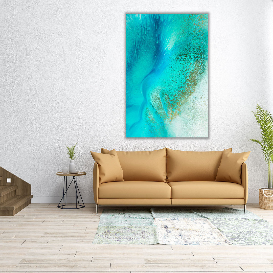 Turquoise Tranquility - Canvas Print Wall Art