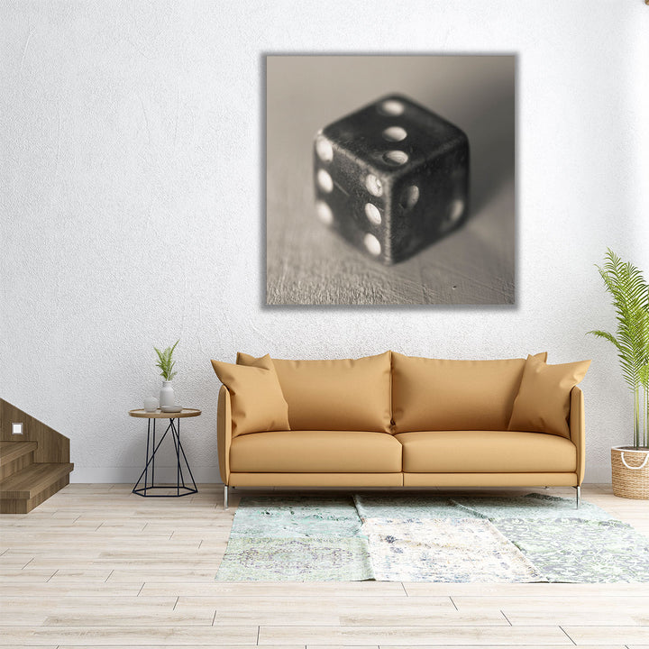 Old Dice, Close-up - Canvas Print Wall Art