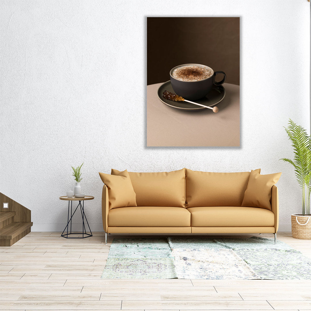 large coffee print – brown backdrop design