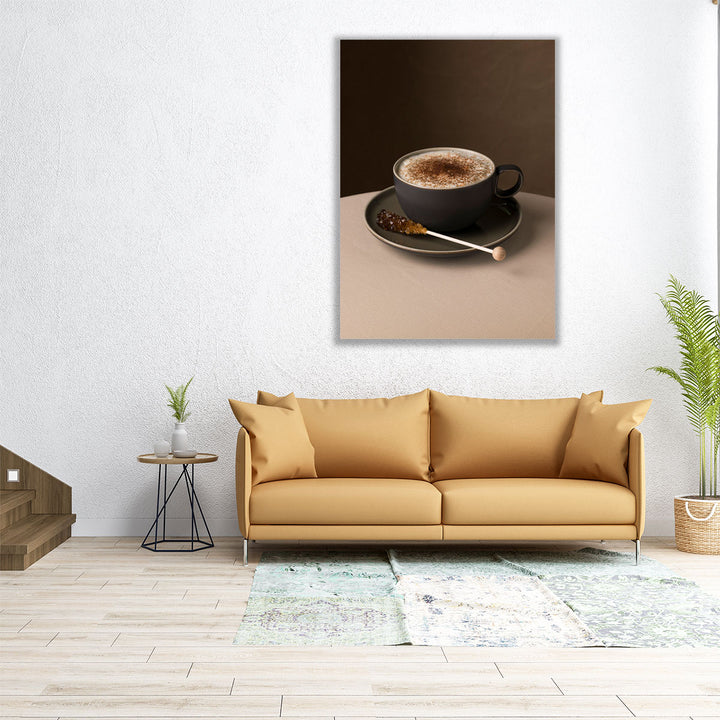 large coffee print – brown backdrop design