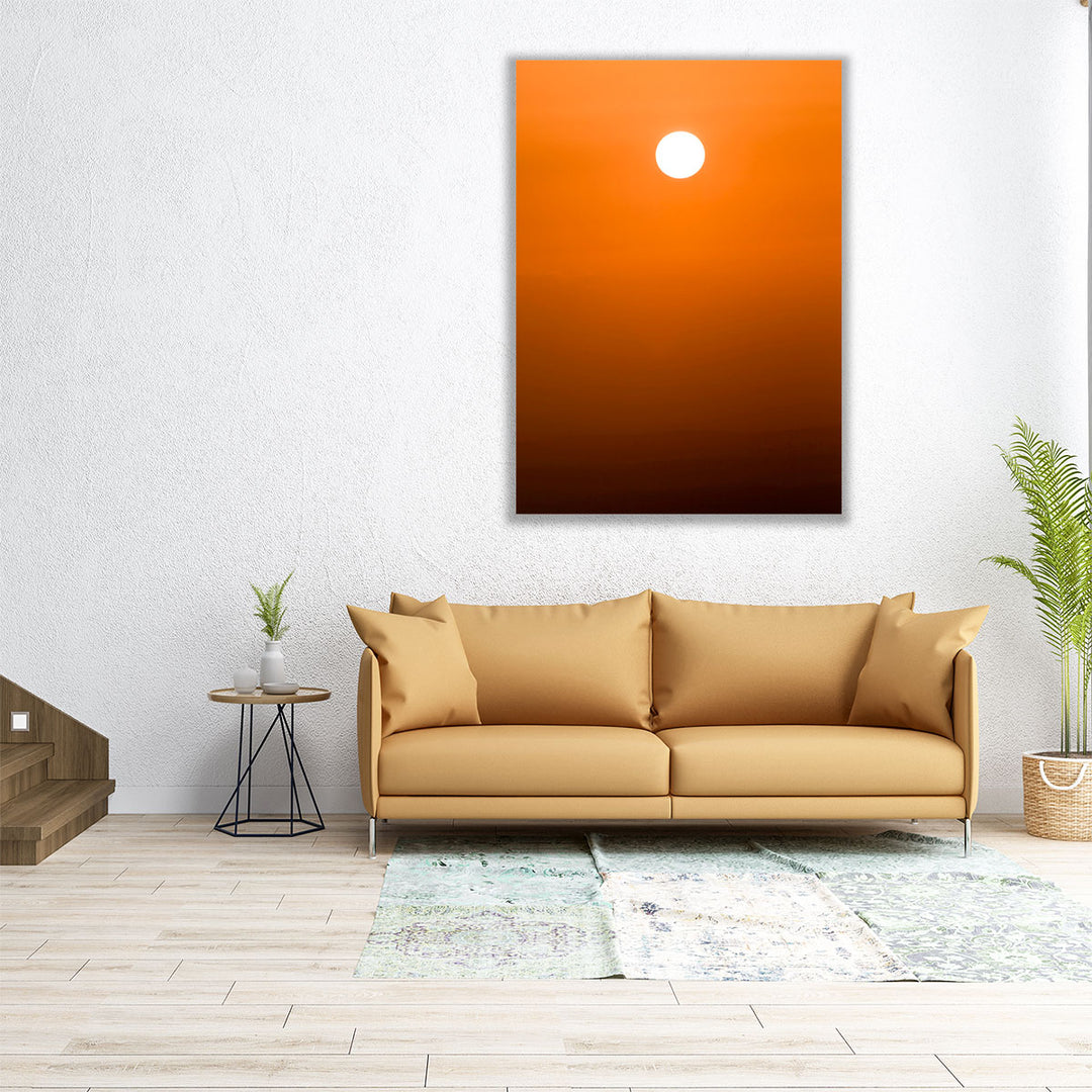 Orange Sunset - Canvas Print Wall Art