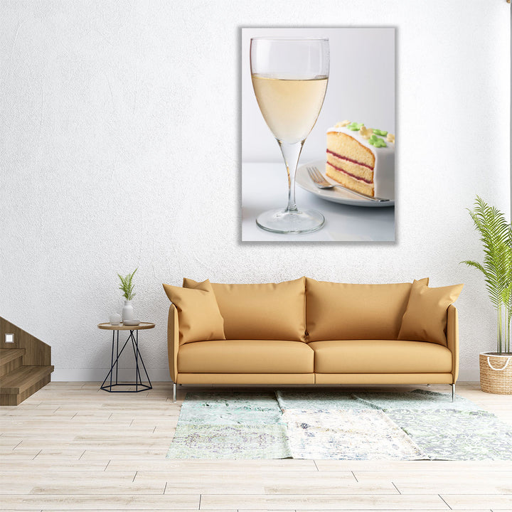 30x40 canvas print wine glass art