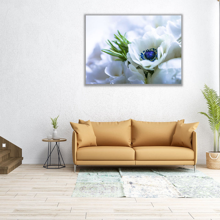 Bunch Of Anemone Indoors - Canvas Print Wall Art