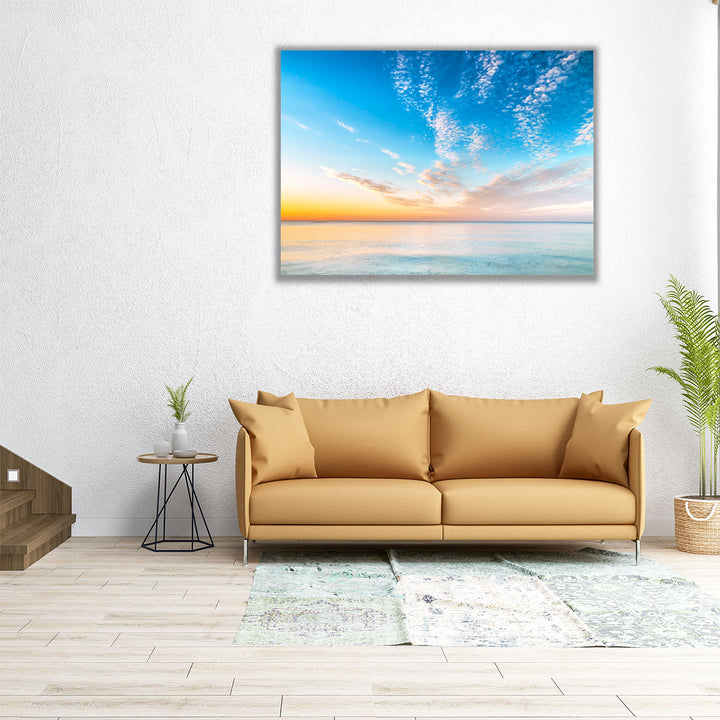 Calm Beach At Dusk - Canvas Print Wall Art