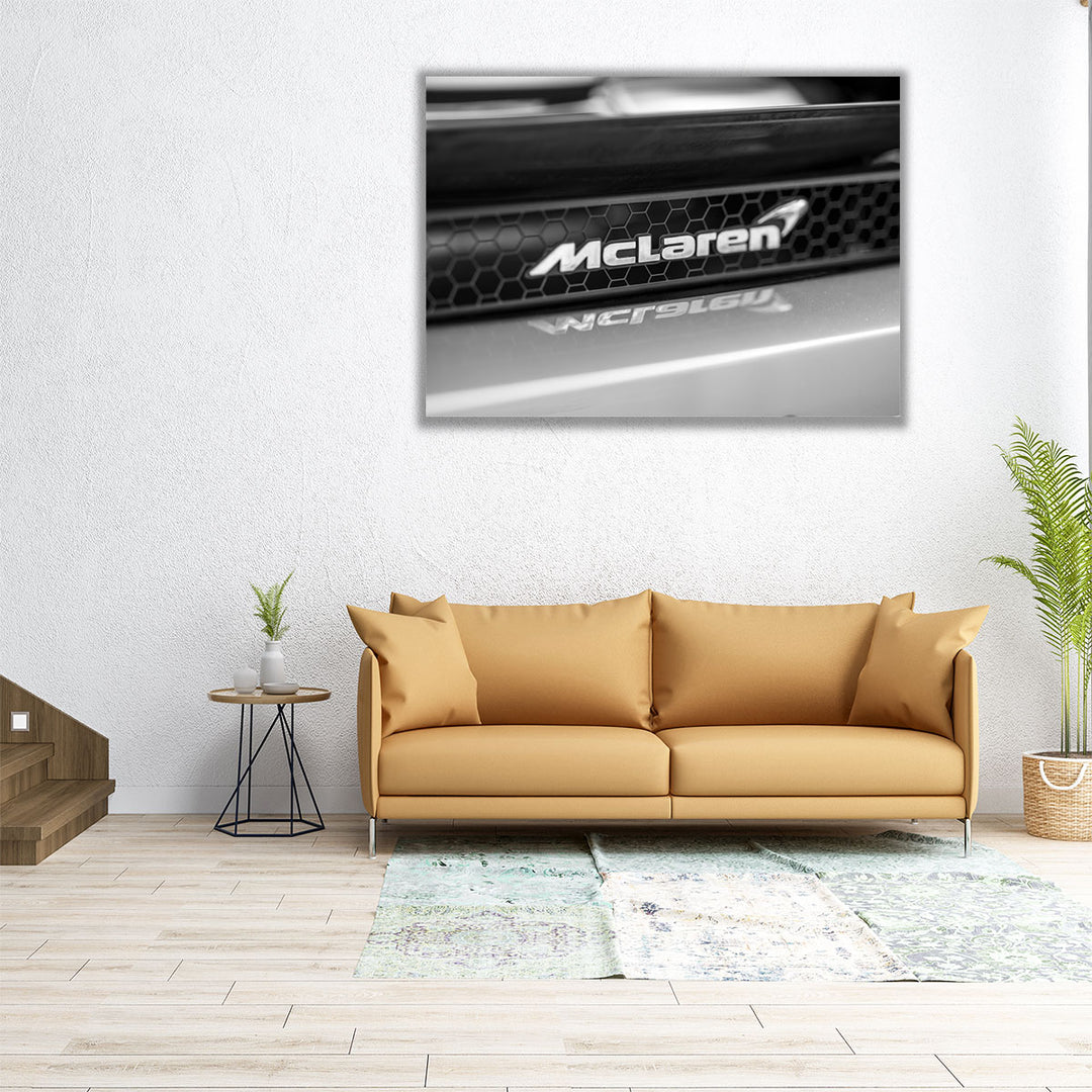 Mclaren Car Logo - Canvas Print Wall Art