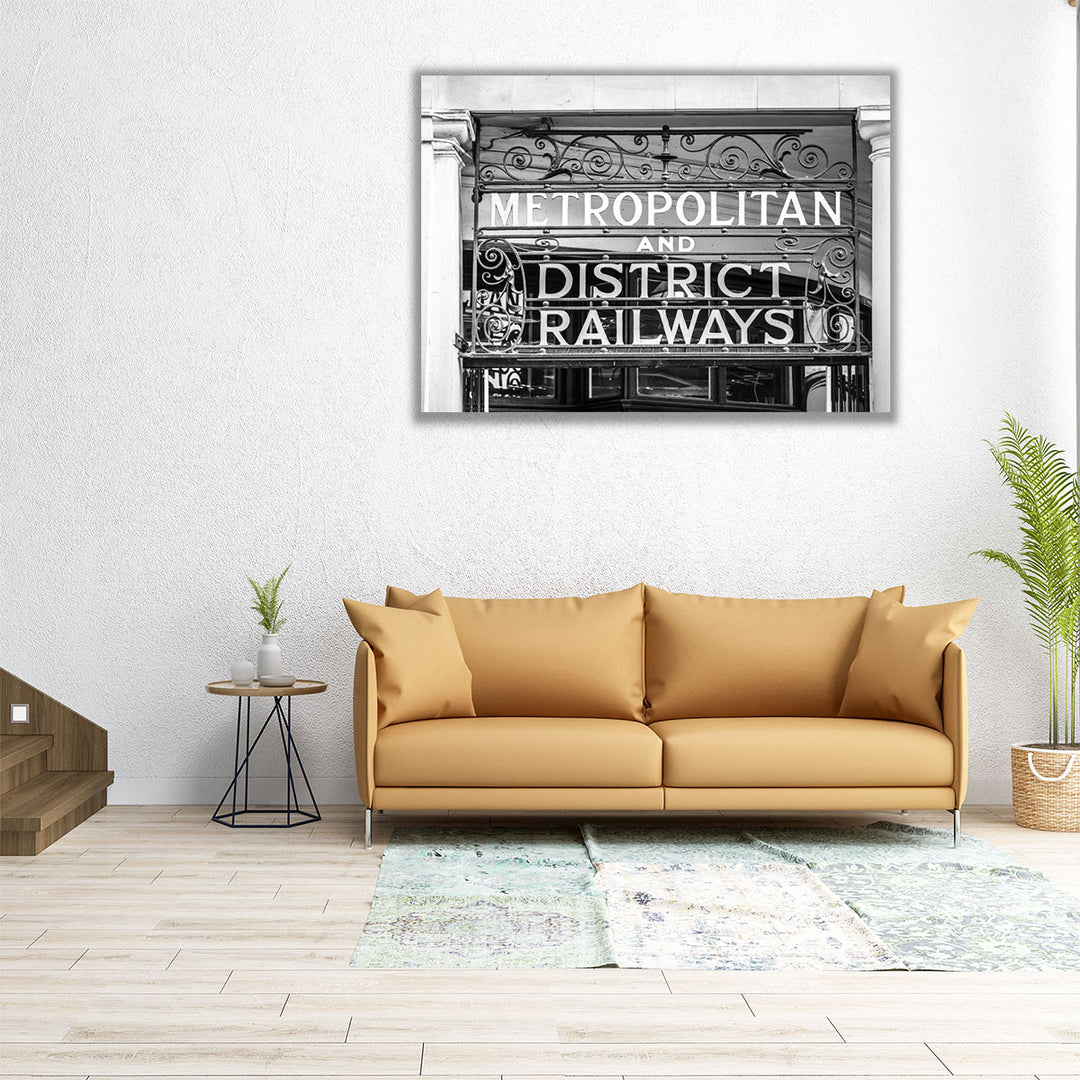 Metropolitan and District Railways - Canvas Print Wall Art