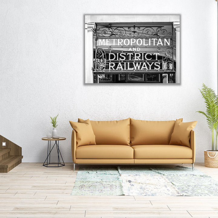 Metropolitan and District Railways - Canvas Print Wall Art
