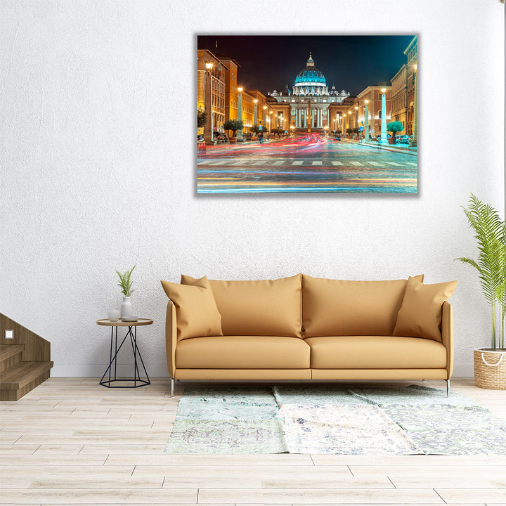 St Peter's Square, Rome, Italy - Canvas Print Wall Art