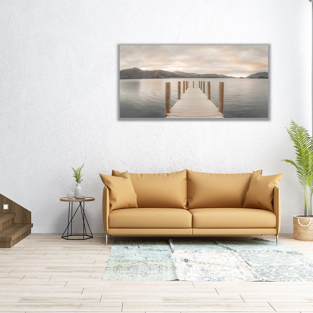 Derwentwater Pier, Lake District - Canvas Print Wall Art