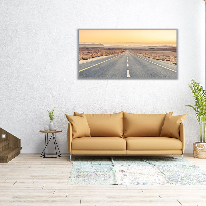60x30 desert sunrise canvas with neutral tones