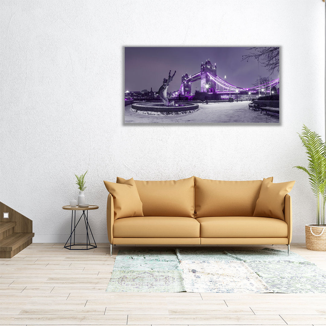 Dolphin Fountain , London - Canvas Print Wall Art