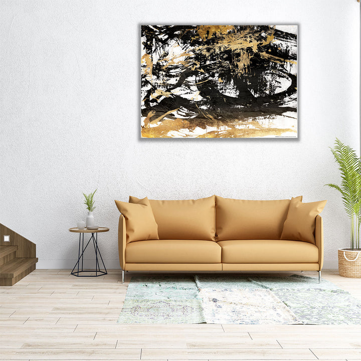 Golden mess - Canvas Print Wall Art