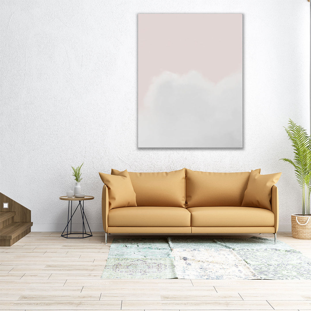 Pink Sky and Clouds - Canvas Print Wall Art