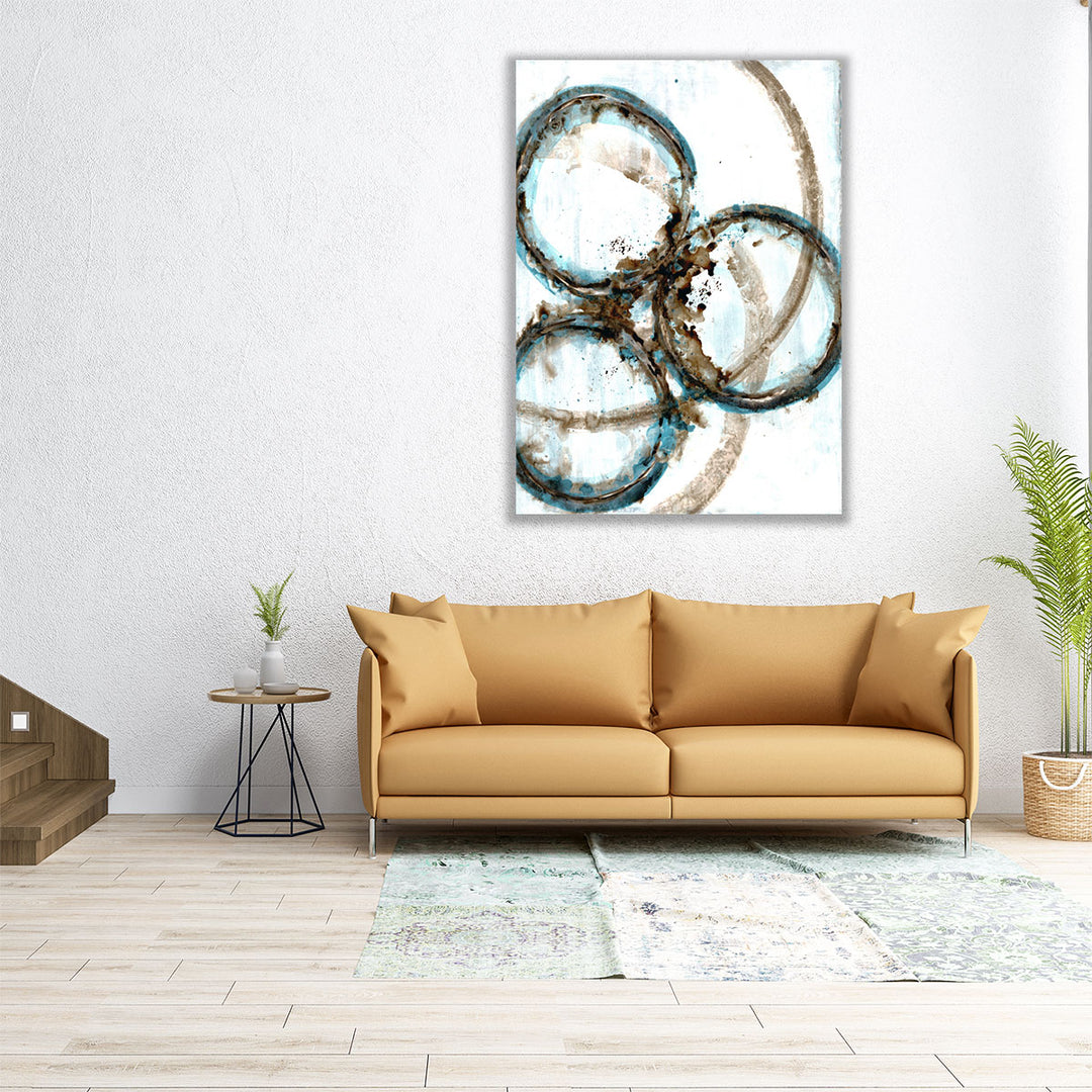 Blue Blowout 3 - Canvas Print Wall Art