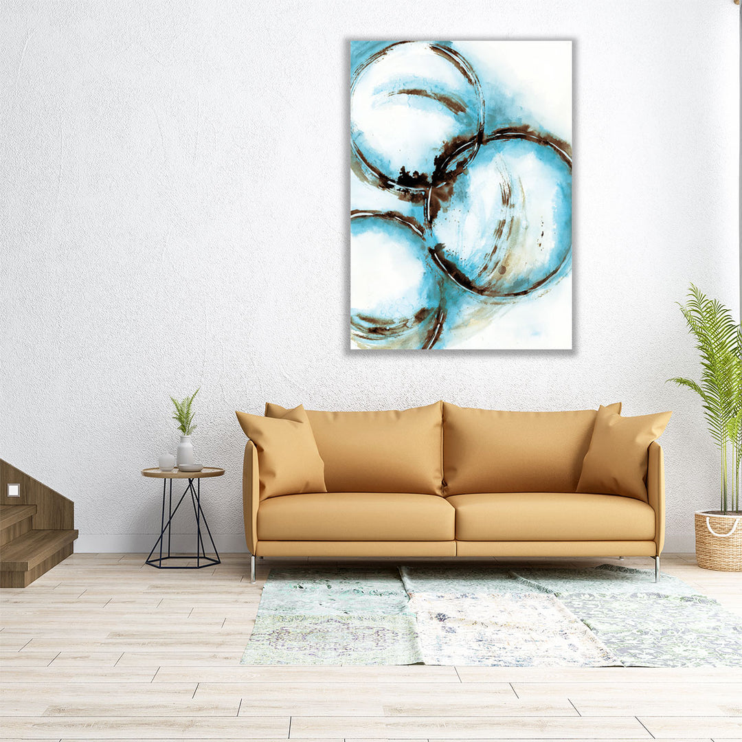 Blue Blowout 5 - Canvas Print Wall Art